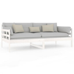 Vidaxl Day Bed Without Mattress White Solid Wood Pine 90X190 Cm Single - thumbnail 5