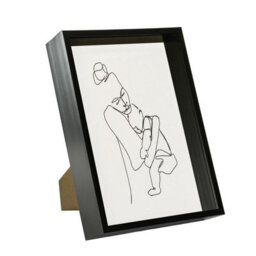 "Nicola Spring A4 (8 X 12"") Deep Photo Frame - Black - 3D Deep Box Picture Frame Portrait Display Case (31 X 22Cm)" - thumbnail 1