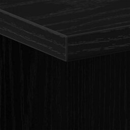 Berkfield Black Oak Nightstand, 35X35X55 Cm, Made From Engineered Wood - thumbnail 8