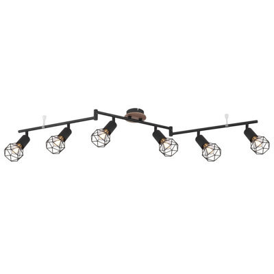 Luminosa Lighting Luminosa Xara I Ceiling Spotlight Bar Black 6X E14 - image 1