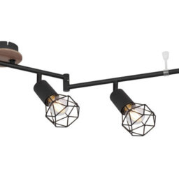 Luminosa Lighting Luminosa Xara I Ceiling Spotlight Bar Black 6X E14 - thumbnail 3