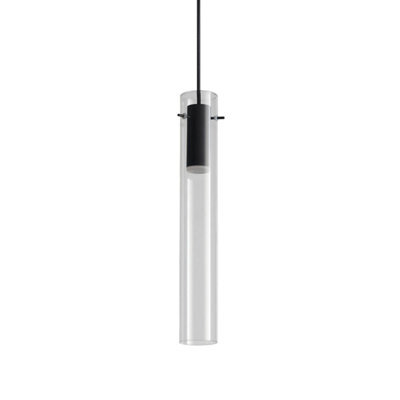 Ideal Lux Flam Led Slim Pendant Ceiling Light Transparent 3000K