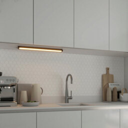 GoodHome Idonie Black Mains-Powered Led Warm White & Neutral White Under Cabinet Light Ip20 (L)559mm (W)30mm - thumbnail 1