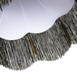 Happy Homewares Large Olive And Forest Green Victorian Lamp Shade With Scallop Edges - thumbnail 5