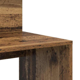 Berkfield Modern Desk With Storage Old Wood 90X48X101.5 Cm Engineered Wood - thumbnail 8