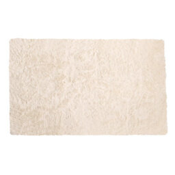 OHS Fluffy Rug Anti-Slip Plain Shaggy Floor Mat, Cream - 120 X 170Cm - thumbnail 7