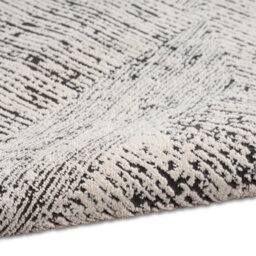 Cream Black Abstract Modern,easy To Clean Rug For Bedroom & Living Room-69 X 229Cm (Runner) - thumbnail 3