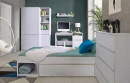 Arte Arca Ar2 Tall Cabinet - Sleek Storage In Arctic White, H1952mm W450mm D520mm - thumbnail 3