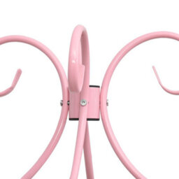 Berkfield Canopy Bed Frame Pink Metal 100X200 Cm - thumbnail 5