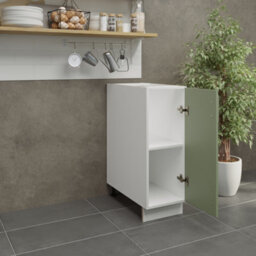 Jd Greta Adjustable Legs Kitchen Base Unit 300mm Storage Cabinet With Door Shelf 30Cm - Sage Green Matt - thumbnail 3