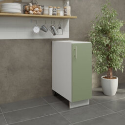 Jd Greta Adjustable Legs Kitchen Base Unit 300mm Storage Cabinet With Door Shelf 30Cm - Sage Green Matt - thumbnail 2