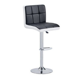 Furniture in Fashion Caprice Large White Gloss Bar Table 6 Copez Black White Stools - thumbnail 3
