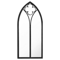 Berkfield Mirror Black 70X30 Cm Iron For Indoor Use - thumbnail 2