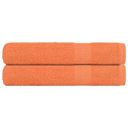 Berkfield Sauna Towels 2 Pcs Orange 80X200 Cm 360 Gsm 100% Cotton