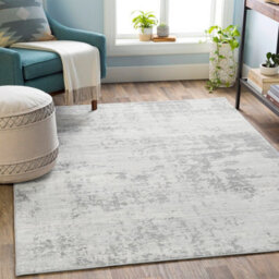 Livabliss Monaco-Abstract Grey Ivory Modern Marble Living Dining Bedroom Rug 140 X 200 Cm Easy Care, Non Shedding - thumbnail 2