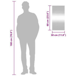 Vidaxl Wall Mirror 30X60 Cm Glass Rectangle - thumbnail 7