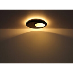 Luminosa Lighting Luminosa Kory Semi Flush Ceiling Light Matt Black Led 3000K - thumbnail 6
