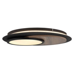 Luminosa Lighting Luminosa Kory Semi Flush Ceiling Light Matt Black Led 3000K - thumbnail 5