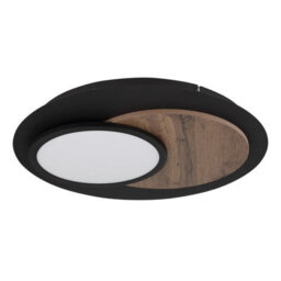 Luminosa Lighting Luminosa Kory Semi Flush Ceiling Light Matt Black Led 3000K - thumbnail 3