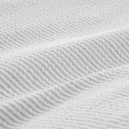 Bianca Seersucker Woven Stripe 180 Thread Count Cotton Double Duvet Cover Set With Pillowcases Grey - thumbnail 5