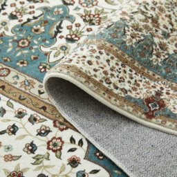 Ameha Extra Large Rug For Living Room Bedroom Area Floor Carpet Non Slip Cashmere Willow Teal Geometric Printed Rugs, 240X320 Cm - thumbnail 8