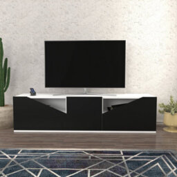 Decorotika Carson Tv Stand Tv Unit For Tv's Up To 72 Inch White And Anthracite - thumbnail 3