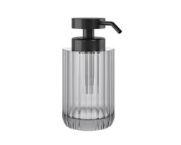 Cosmic Soap Dispenser, 300Ml, Resistant Glass, Large Button, Easy Refill, Grey, Lido Collection - thumbnail 1