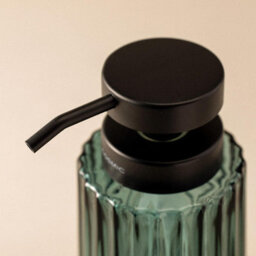 Cosmic Soap Dispenser, 300Ml, Resistant Glass, Large Button, Easy Refill, Grey, Lido Collection - thumbnail 7