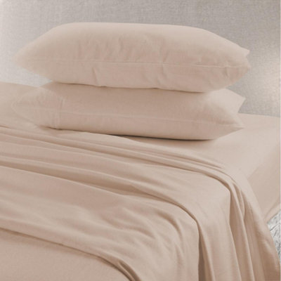 Homes & Linen Pair Of Pillow Cases Flannelette 100% Brushed Cotton Pillow Cases