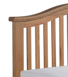 Save On Goods UK 5Ft King Size Real Oak,chunky, Curved, Solid,strong,wood Bed Frame.low Foot End Wooden Bedstead - thumbnail 2