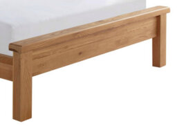 Save On Goods UK 5Ft King Size Real Oak,chunky, Curved, Solid,strong,wood Bed Frame.low Foot End Wooden Bedstead - thumbnail 5