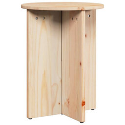 Berkfield Coffee Table 2 Pcs Natural Solid Pine Wood - thumbnail 5