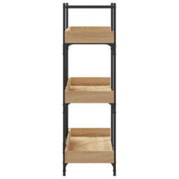 Berkfield Bookcase 3-Tier Sonoma Oak 100X33X108.5 Cm Engineered Wood - thumbnail 5