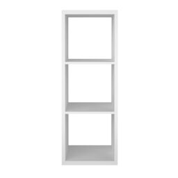 GoodHome Mixxit White Freestanding 3 Shelf Rectangular Shelving Unit, (H)1080mm (W)389mm - thumbnail 6