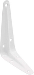 Shelf Bracket White 100X75mm   4X3 Inch Wall Mounted Shelving Support Corner Brackets, Multi Purpose Use, Pack Of 10 - thumbnail 2