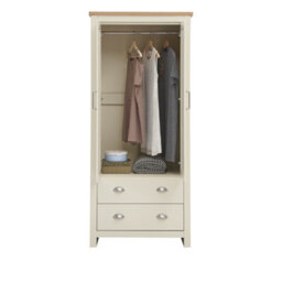 Timber Art Design Lisbon Cream 2 Door Double Wardrobe 2 Drawers - thumbnail 7