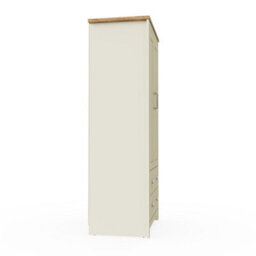Timber Art Design Lisbon Cream 2 Door Double Wardrobe 2 Drawers - thumbnail 6