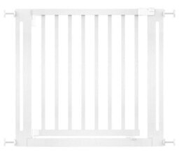 Safetots Wooden Elegance Gate, White, 87Cm - 95Cm, Pressure Fit Safety Gate, 65Cm Extra Wide Doorway, Easy Installation