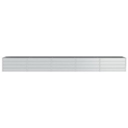 Walplus Garden Raised Bed 400X80X45 Cm Galvanized Steel Silver - thumbnail 4