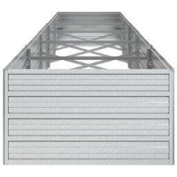 Walplus Garden Raised Bed 400X80X45 Cm Galvanized Steel Silver - thumbnail 5