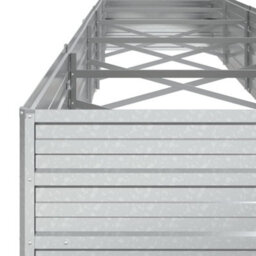 Walplus Garden Raised Bed 400X80X45 Cm Galvanized Steel Silver - thumbnail 6