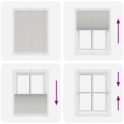 Berkfield Pleated Blind Light Grey 105X150 Cm Fabric Width 104.4 Cm Polyester - thumbnail 7