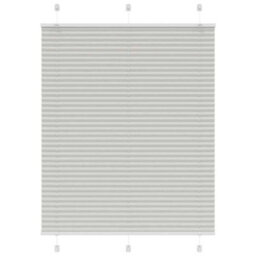 Berkfield Pleated Blind Light Grey 105X150 Cm Fabric Width 104.4 Cm Polyester
