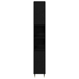 Walplus Bathroom Cabinet Black Oak 30 X 30 X 190 Cm Engineered Wood - thumbnail 6
