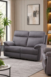 Loft Home Briar Dove Grey Power Recliner 2 Seater Sofa - thumbnail 2