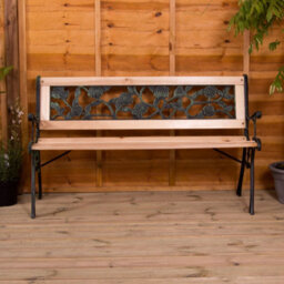 Lassic Garden Vida 3 Seater 123Cm Wide Rose Style Garden Outdoor Bench - thumbnail 3