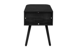 Birlea Pair Of Rattan Bedside Cabinet 1 Drawer Black Sark  Side Table - thumbnail 8