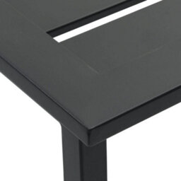 Berkfield 5 Piece Garden Bar Set Black Powder-Coated Steel - thumbnail 8