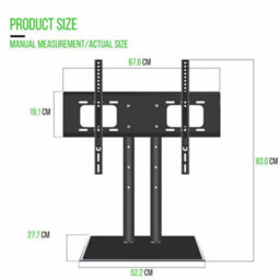 Universal Tv Stand  Lcd/led Flat Screen Tabletop Pedestal Monitor Bracket - thumbnail 2