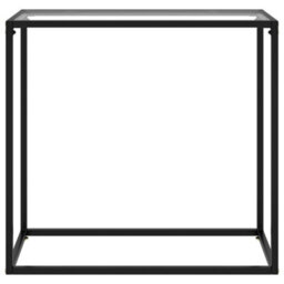 Berkfield Console Table Transparent 80X35X75 Cm Tempered Glass - thumbnail 2